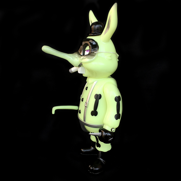 Frank Kozik's Lil Alex & Dim in Clear Neon PK from BlackBook Toy