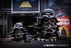 A blind box and art toy store: Liquid Modernity - Dark Lord preorder. Two sizes: Regular 16.4cm and Plus 27.9cm. Limited edition resin statues.