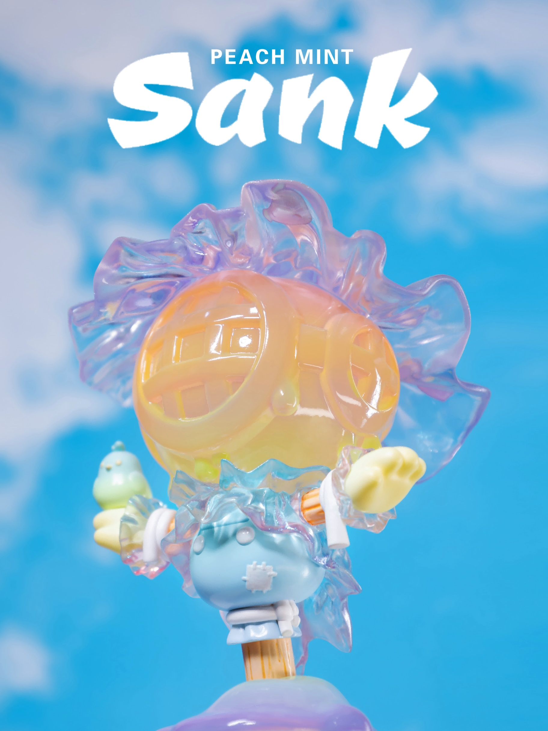 Sank-Scare Candy by Sank, a limited edition resin toy figure. Preorder for Q4 2024, size 7x4.5x11.6cm.