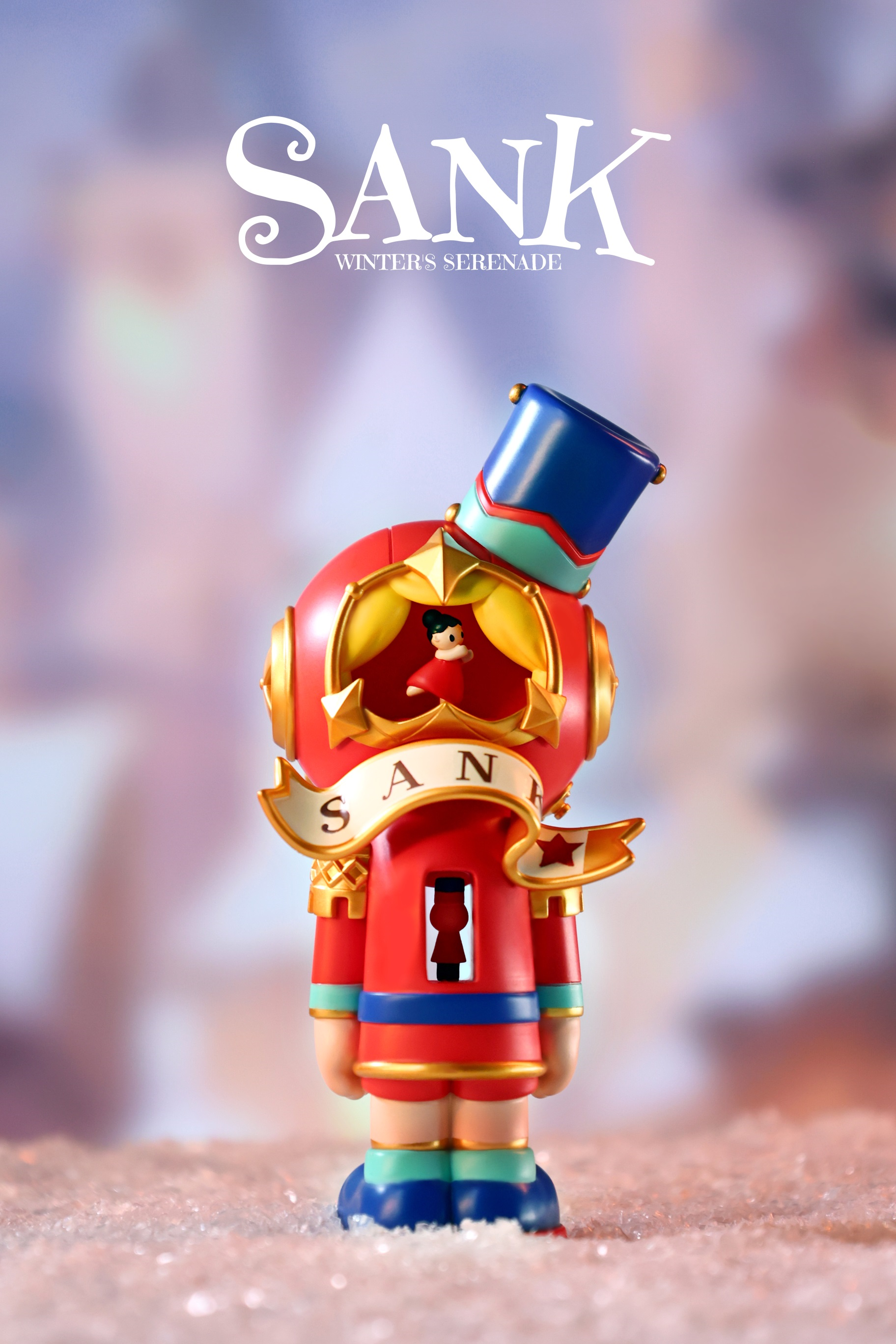 Lost-Winter's Serenade toy soldier figurine, preorder for May 2025. Limited edition resin piece, 6.8x6.9x16.8cm, featuring a detailed soldier with a hat.