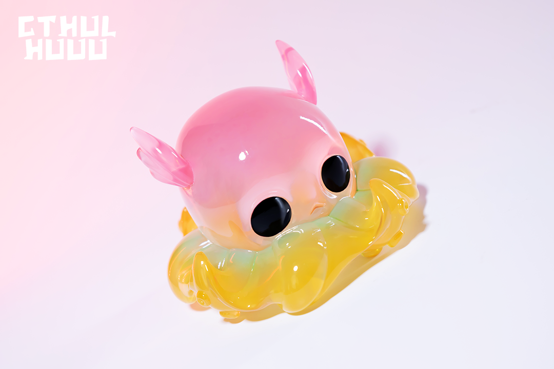 WeArtDoing x Mr.DK Cthulhuuu-Pink resin toy, preorder, limited edition of 99 sets, 5x5x9cm.