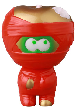 VAG Series 41 Human Robot Yummy Mummy 2.5-inch vinyl toy figurine, featuring a distinctive mask and red and gold design.