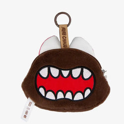 MOMOCHAN Coin Purse keychain by Grape Brain x ABAO, featuring a plush cartoon face design, measures 5.51 inches, ideal for fashion accessory enthusiasts.