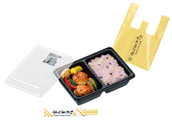 Close-up of the Petit Sample Light My Town's Bento Shop Hidamari-tei - Re-ment Blind Box Series container with prepackaged food inside.