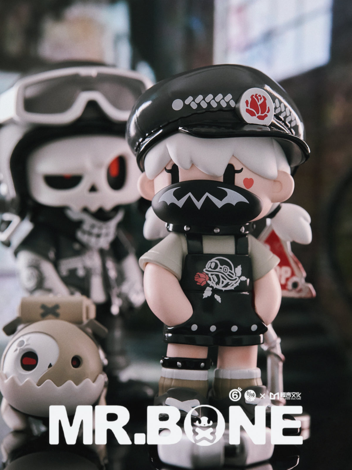 MR.BONE Blind Box Wild One Series featuring toy figures, including a girl's figurine, 12cm tall, part of a collection with 9 regular and 2 secret designs.