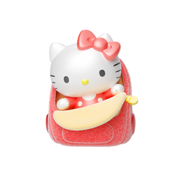 Sanrio characters Eye-catching Blind Bag Bean Series featuring a toy cat in a stroller, part of a 12-design collection.