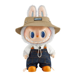 The Monsters LABUBU Fall in Wild Vinyl Plush Doll featuring a stuffed animal with bunny ears and a hat.