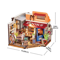 DIY Miniature House Kit - Corner Bookstore DG164