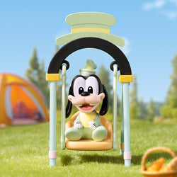 Disney Swing Blind Box Series toy, featuring a cartoon character on a playground swing. Preorder now, ships late July 2024.