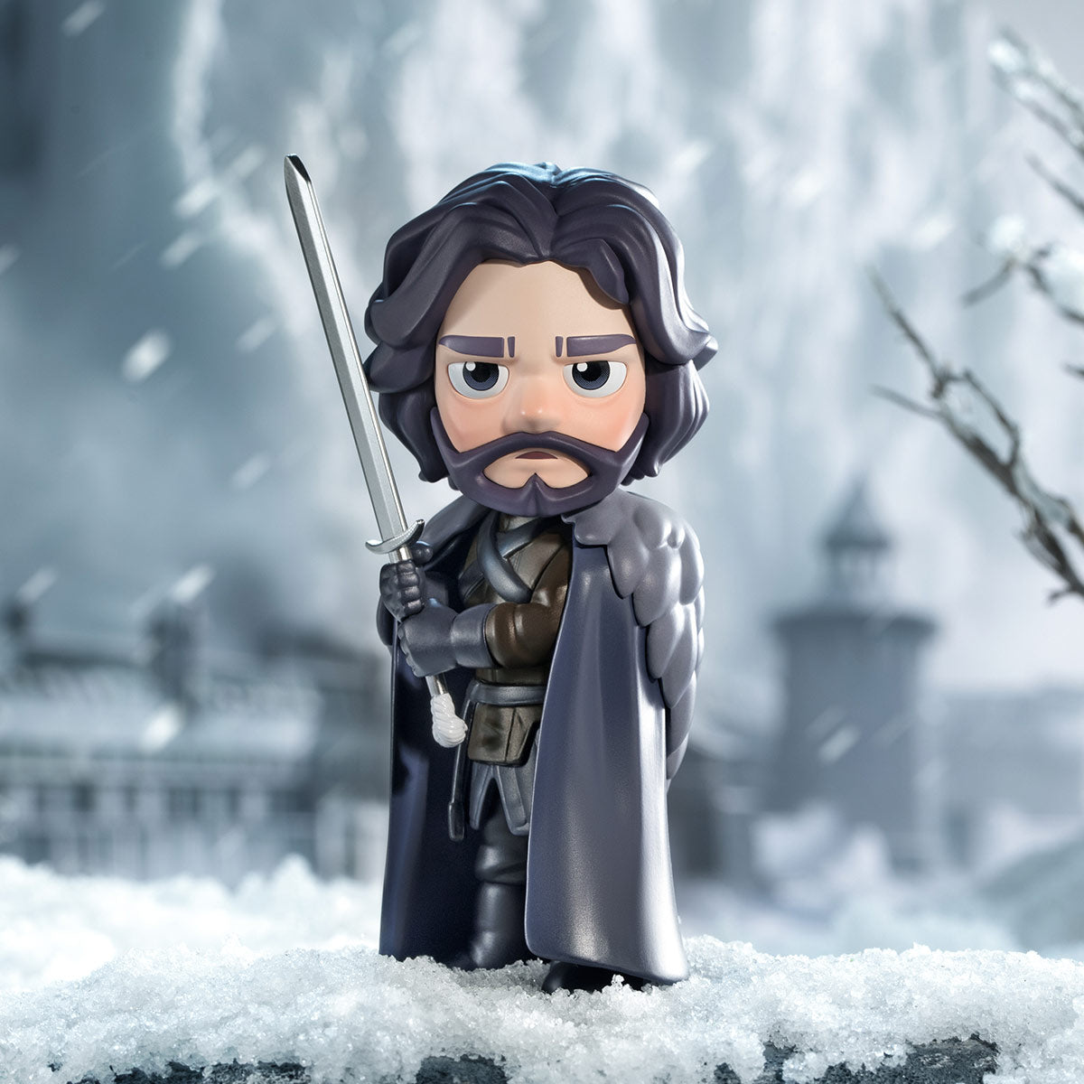 Game of Thrones Blind Box Series - Toy figurine of a man holding a sword, part of a collection with 9 designs and 1 secret.