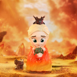 Alt text: Game of Thrones Blind Box Series toy figurine of a girl with a dragon on her head.