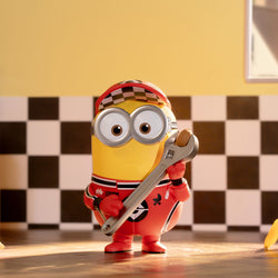 Alt text: A yellow toy figurine holding a wrench from the Universal Despicable Me 4 Blind Box Series - Preorder.
