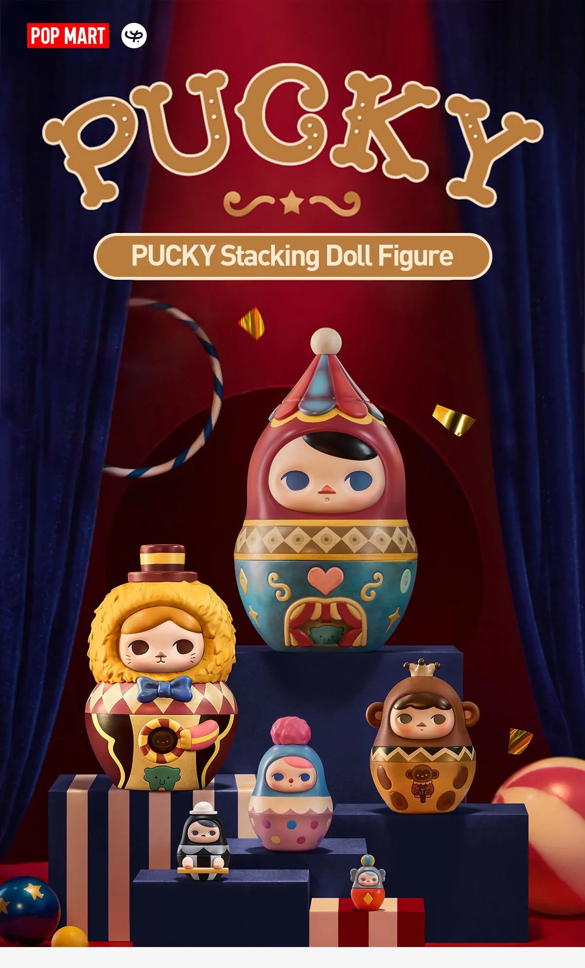 PUCKY Stacking Doll Figurine