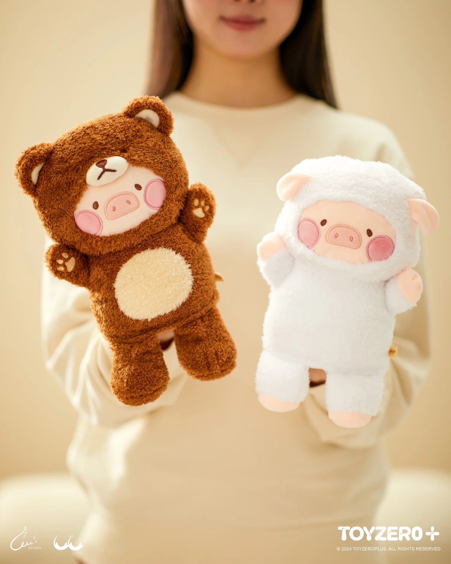 LuLu the Piggy Costume Series - Fluffy Hand Puppets