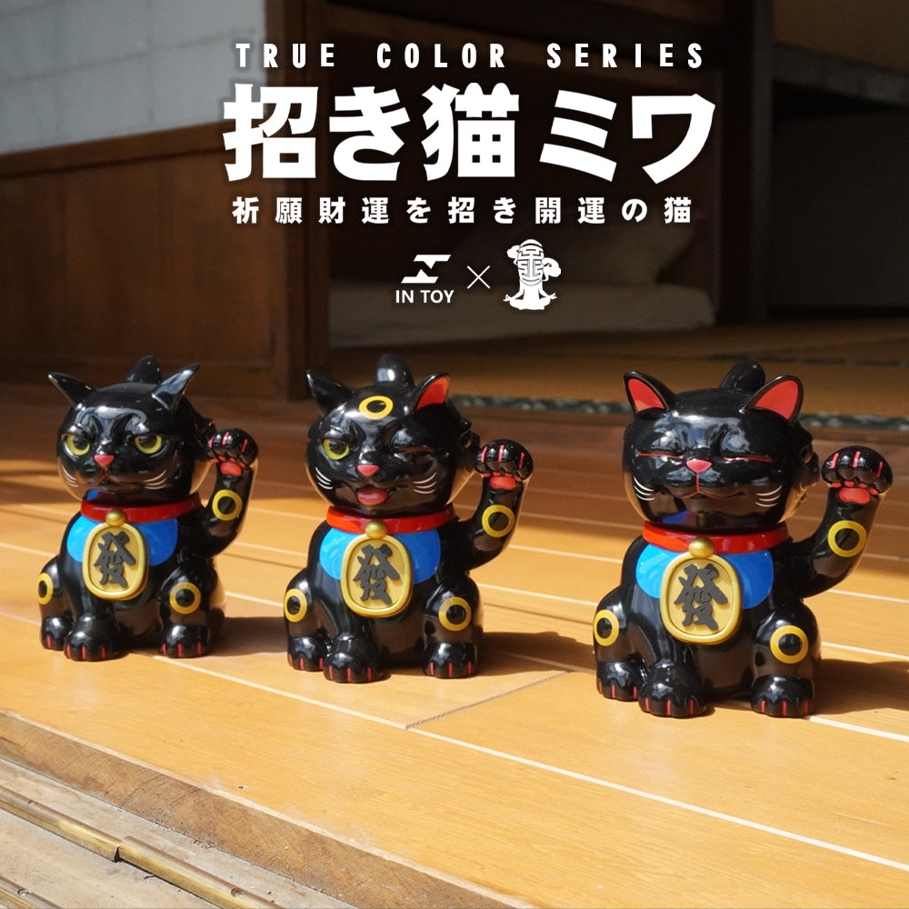 Three-faced cat TURE COLOR-Black cat by Art of Hsin Ho