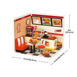 Rolife Yum Yum Burgers DIY Plastic Miniature House DW010