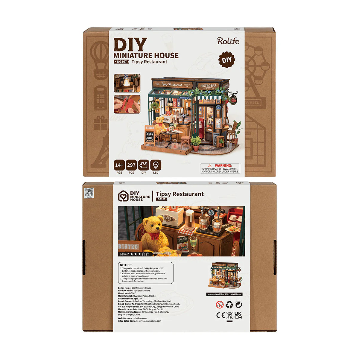 Tipsy Restaurant DIY Miniature House DG167