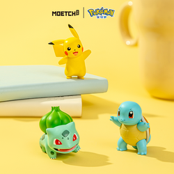 Pokémon Series Moetch Bean-Pikachu mini figures, featuring small, detailed Pikachu toys, perfect for collectors and fans of art toys at Strangecat Toys.