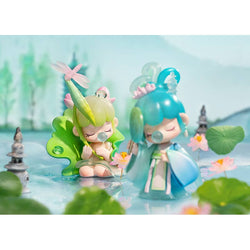 ZPXX Nanci series Poetic Beauty Doll Surprise Box featuring cartoon figurine dolls in water, part of a 12-figure collectible set.