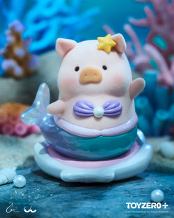 LuLu the Piggy - Ocean Blind Box Series: Toy pig in mermaid garment with bow, star, and swirl details. Celebrate with LuLu The Piggy carnival parade! Blind box set with 8 styles.