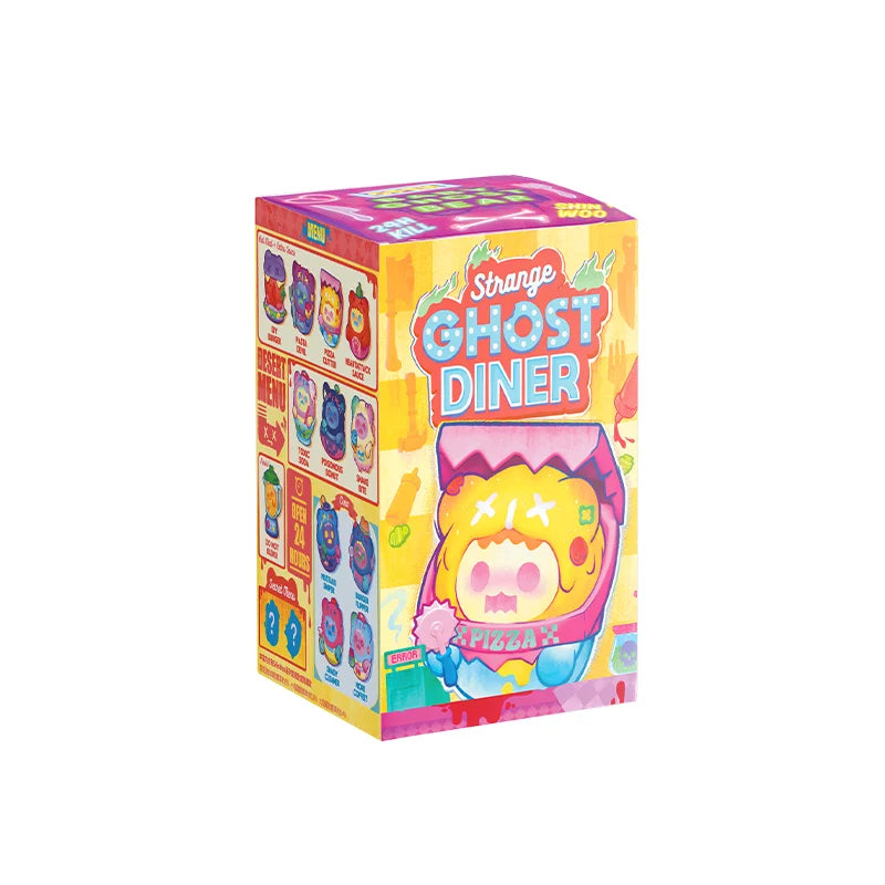 ShinWoo Ghost Diner Blind Box Series featuring a box of food with cartoon characters.