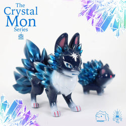 Crystal Spirit Series - "Blue Sandstone Fox" and "Blue Sandstone Bokey" by Genkosha x Tangent Toy