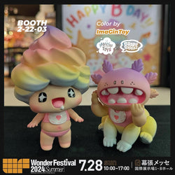 Macaroni Baby Rainbow Ice Cream Color by Grape Brain x ImaGinToy