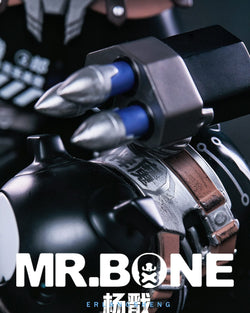 MR.BONE YANGJIAN Limited Edition toy, 9 inches tall, preorder. Features detailed PVC/ABS/Resin design. Limited to 400 pieces. Ships April 2025.