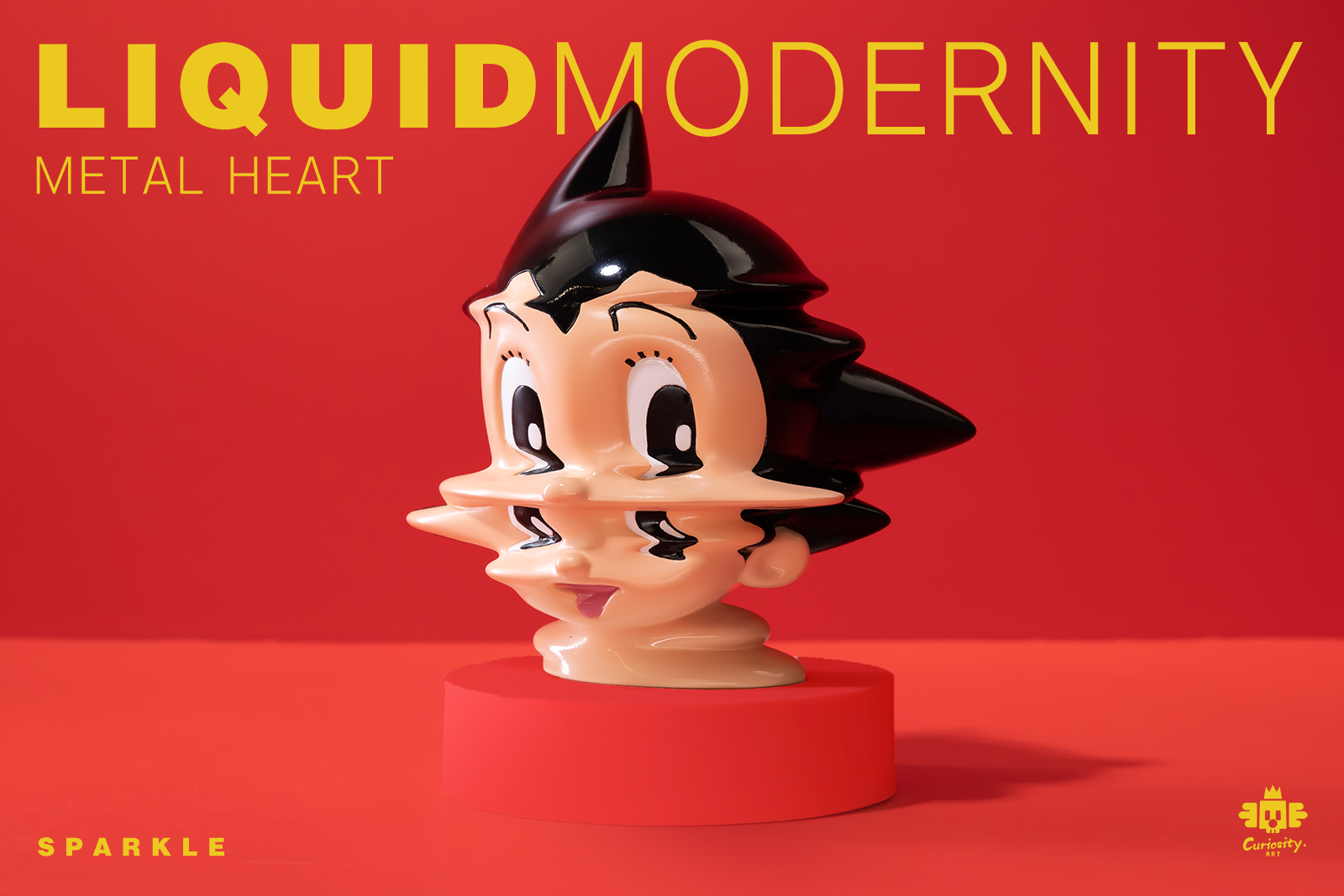 Liquid Modernity-Metal Heart by Curiosity Art