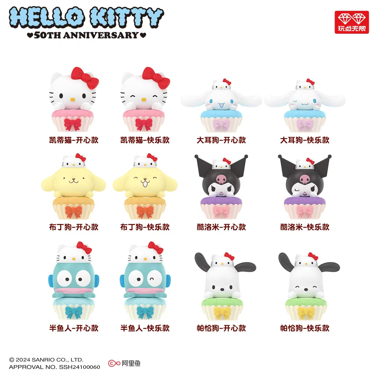 Hello Kitty 50th Anniversary Blind Bag Mini Beans