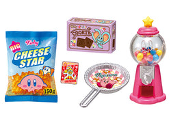 Alt text: Kirby of the Stars Kirby's PuPuPu Market Re-ment Blind Box Series featuring toys and snacks.