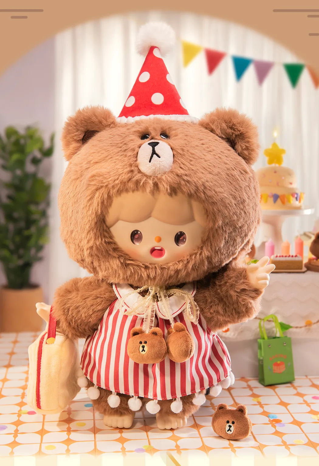 Party Brown by Zzoton x Line Friends