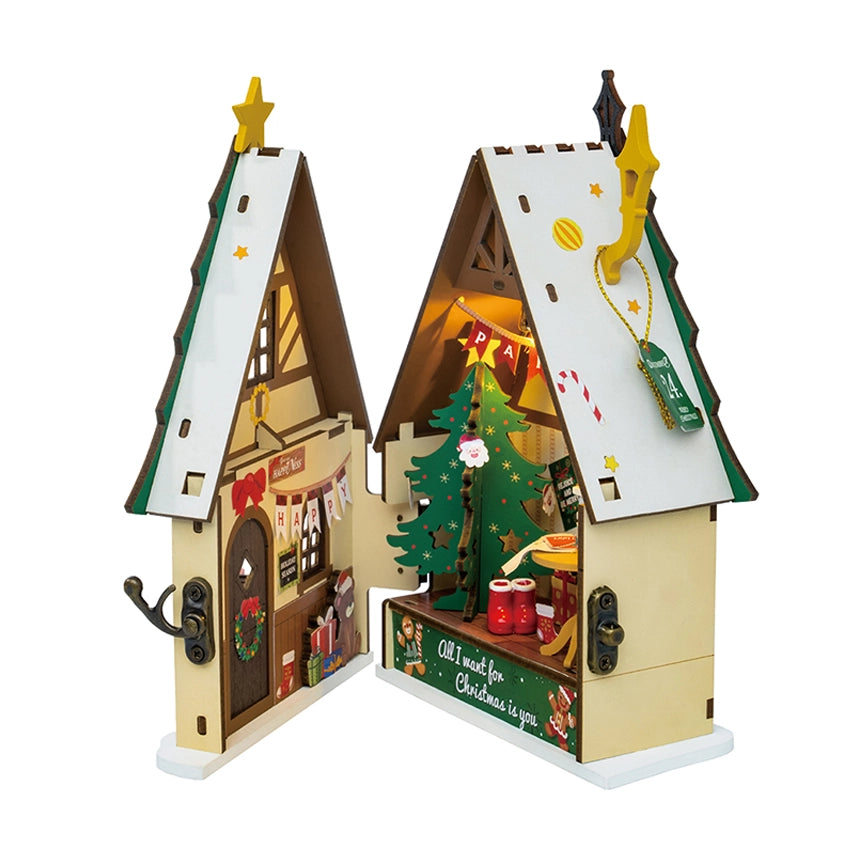 DS036 Twinkling Christmas House Rolife Diy House Wooden