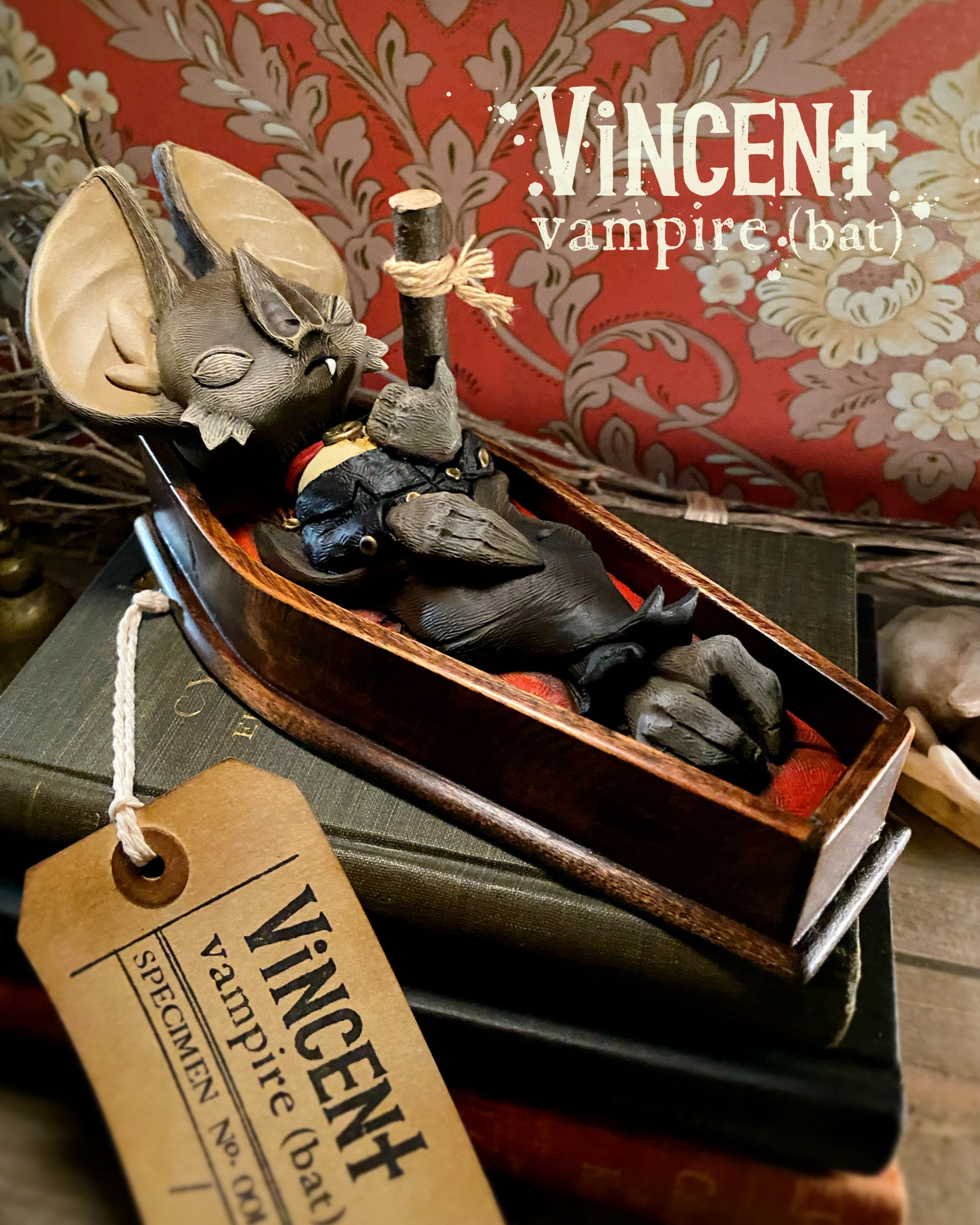 Whispers Through The Keyhole - Vincent the Vampire Bat by Saint Monday