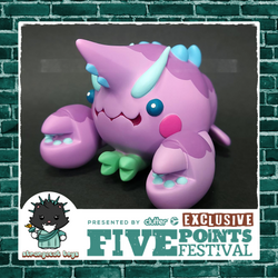 Fantasy Purple BBO by 78jo, a limited soft vinyl toy with a blue ball, pink circle, and cat cartoon details.