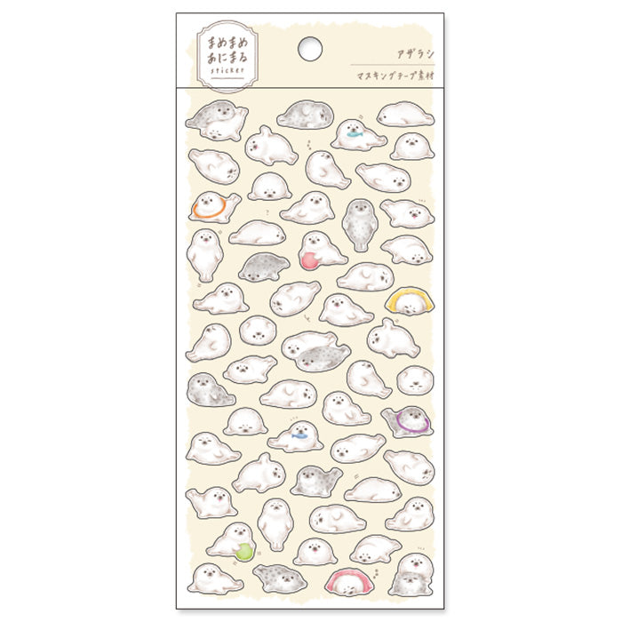 Seal Mame-Mame-Animal Sticker Sheet