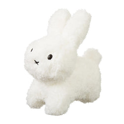 Miffy Fluffy Bunny Plush, a cute white stuffed rabbit, perfect for display or gifting; ideal as a child's first toy.