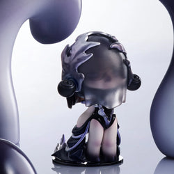 Statue of a girl in a black dress from SKULLPANDA The Sound Blind Box Series.