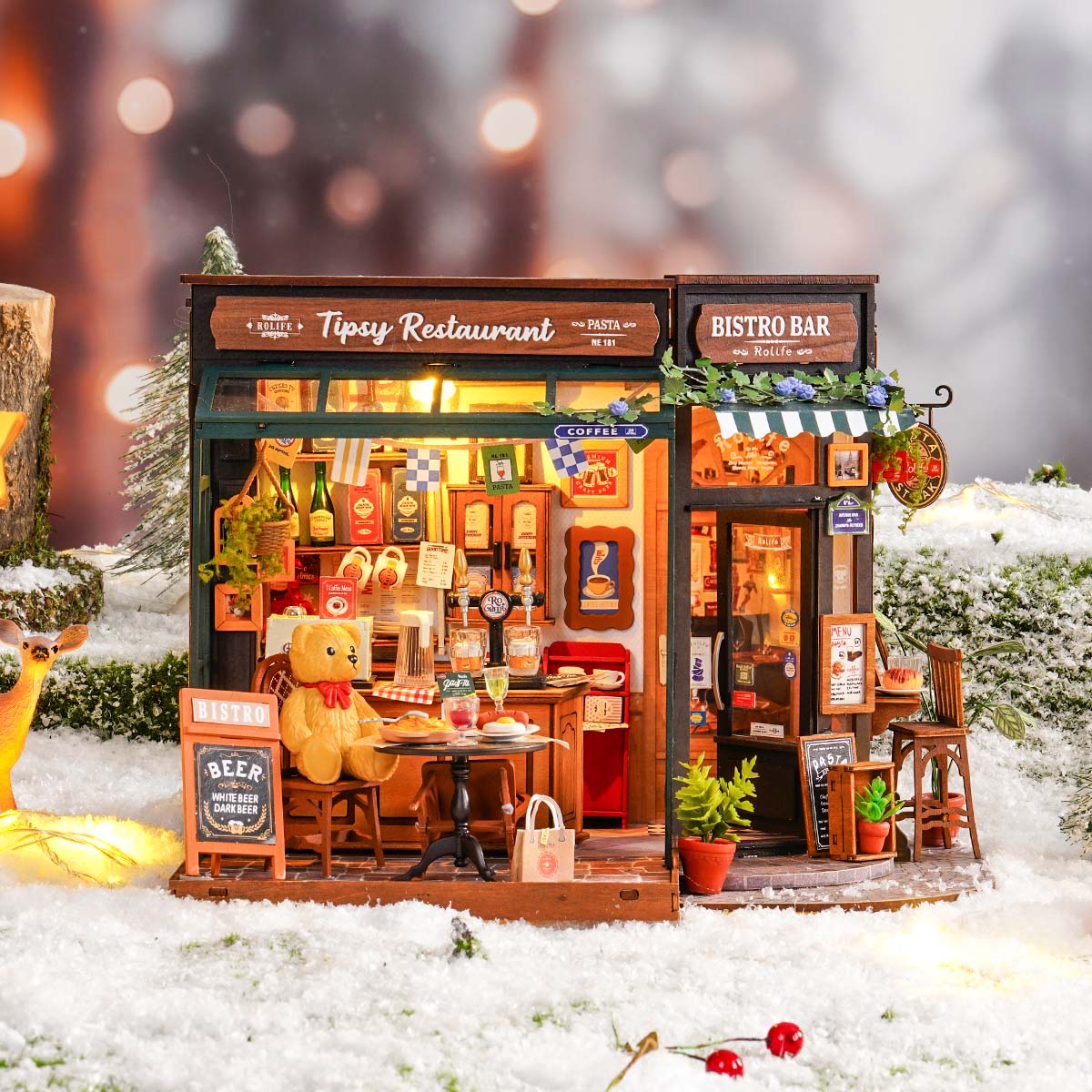 Tipsy Restaurant DIY Miniature House DG167