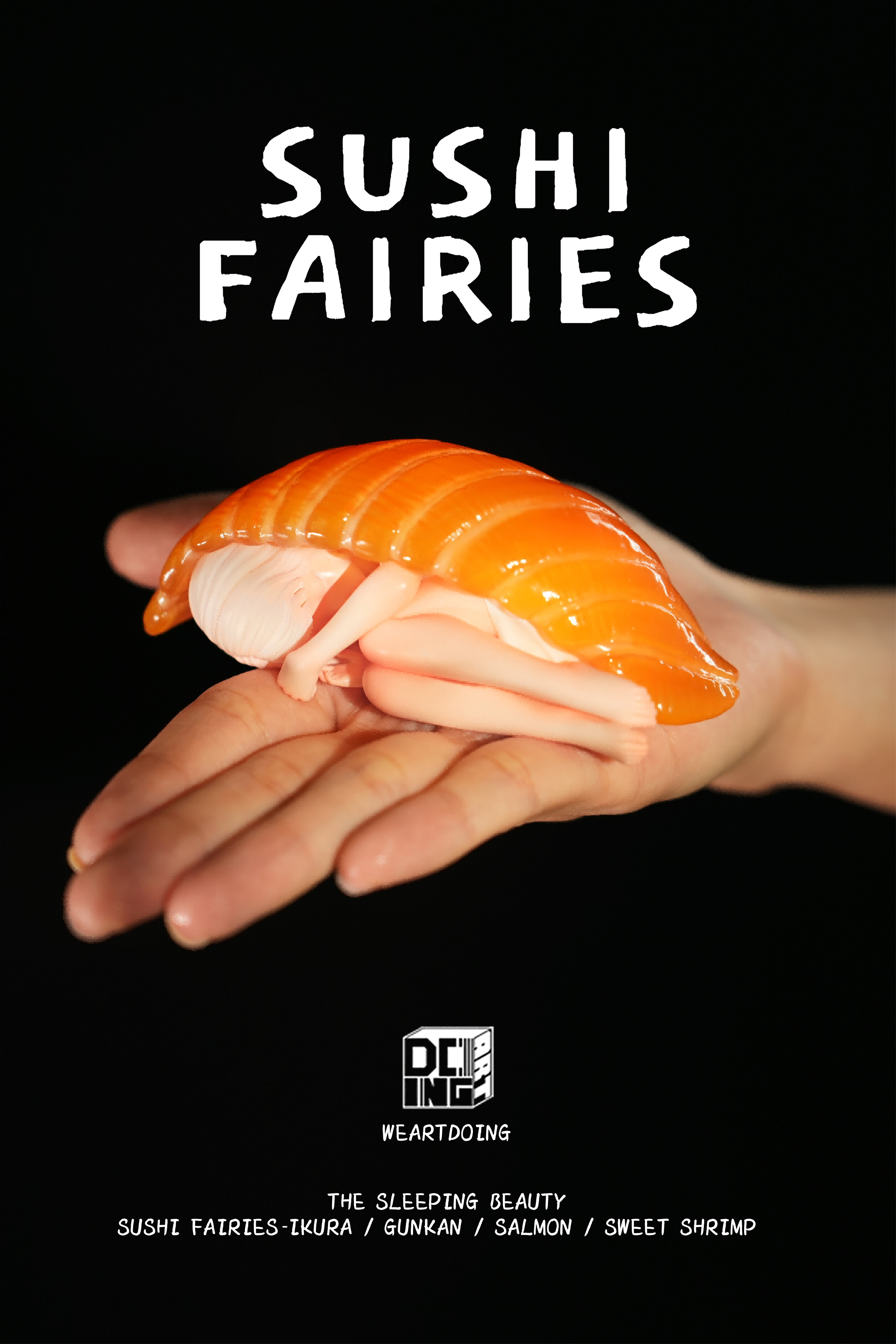 Sleeping Beauty-Sushi Fairies-Salmon - Preorder