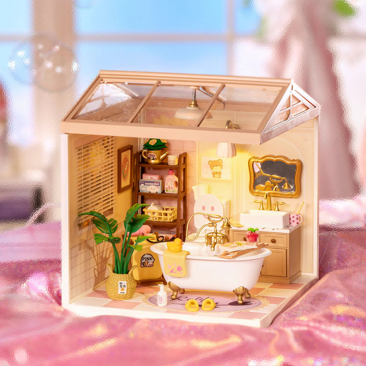 Pop Bubble Bathroom Plastic DIY Miniature House DW014B