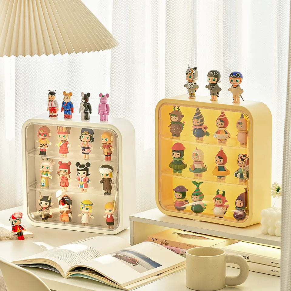 Toy Display Case - Wall Mount or Table Rounded