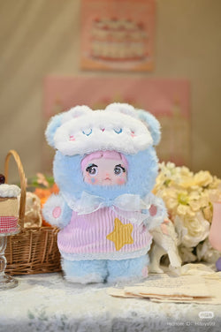 Nommi - 400% Goodnight Bear Plush Series Blind Box featuring a plush toy, possibly oversized, displayed in a cozy setting, as part of a collectible series.