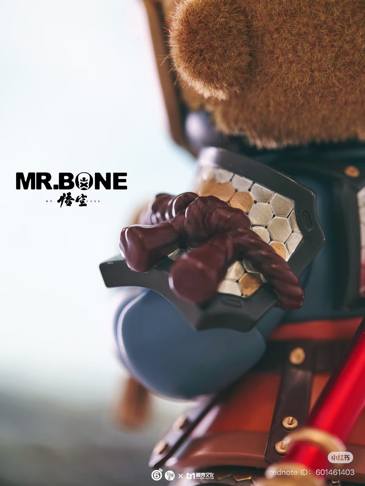 MR.BONE WUKONG Limited Edition, a 9-inch PVC/ABS/Resin art toy, available in 400 pieces.