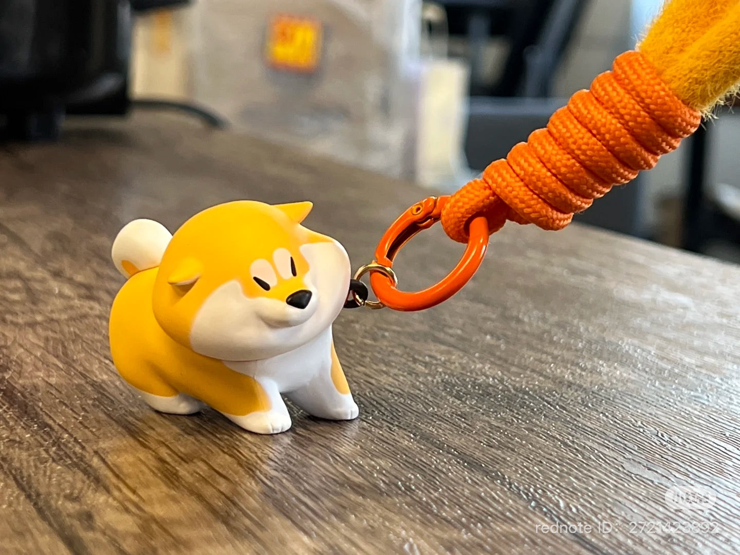 Shiba Inu GouQi toy from Puppy Crossing Blind Box Series, featuring a small dog figure on a rope with preorder availability for April 2025.