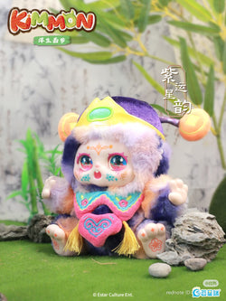 KIMMON Life is like a dream Plush Blind Box Series stuffed animal with colorful face, part of a collectible toy series featuring 6 designs and 2 secret versions.