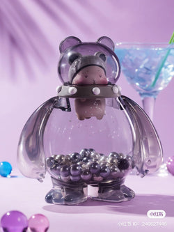 Paipai Bear - Special Mixed Drinks Shop toy inside a glass container, available for preorder, 15cm tall, part of a 6-design series with a secret variant.