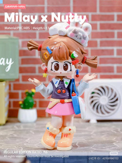 Milay Girl's Syndrome Blind Box Series figurine, preorder for Sept 2024, featuring one of six regular or one secret design.