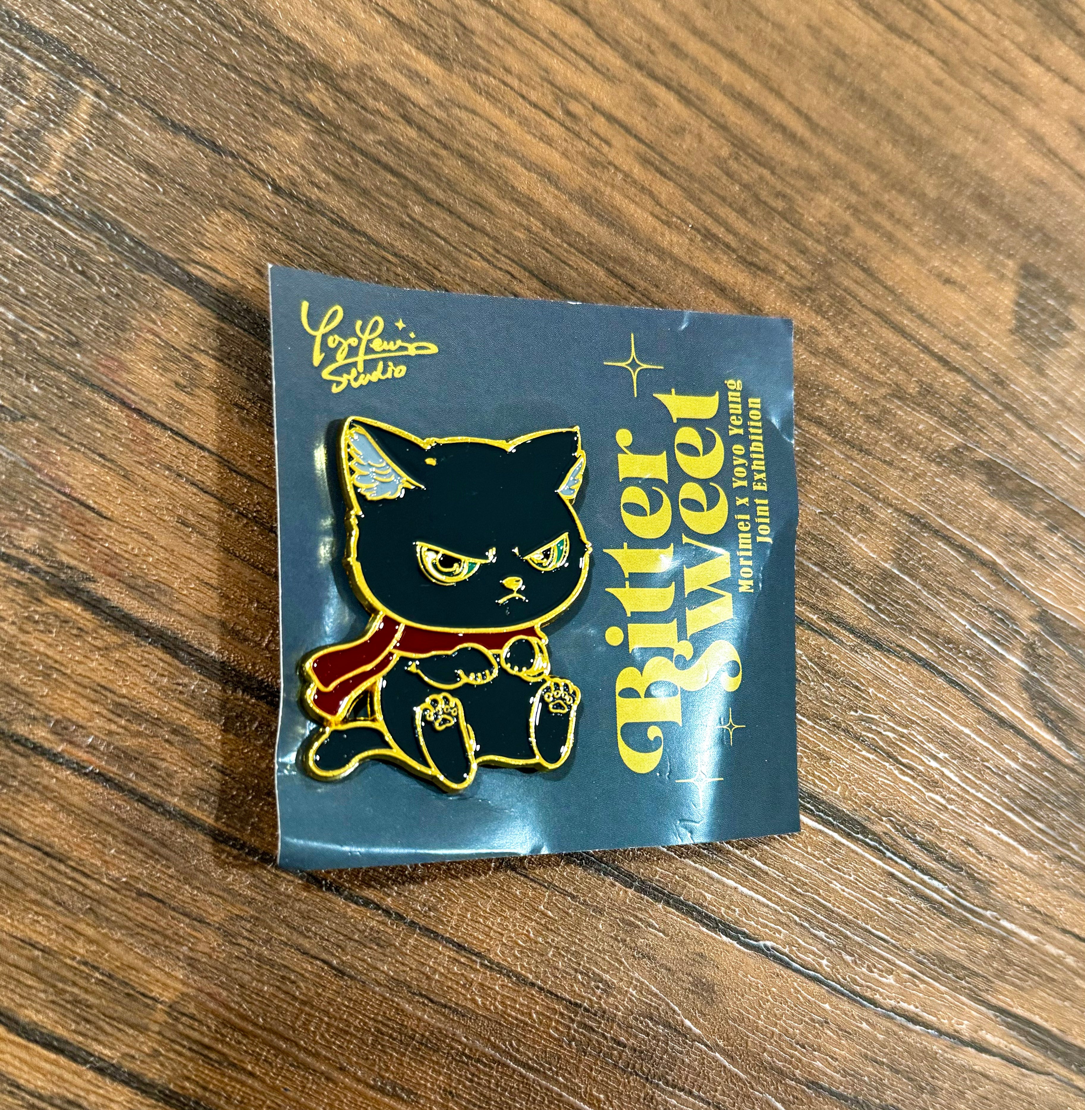 Zombcat Bitter Sweet enamel pin by Morimei