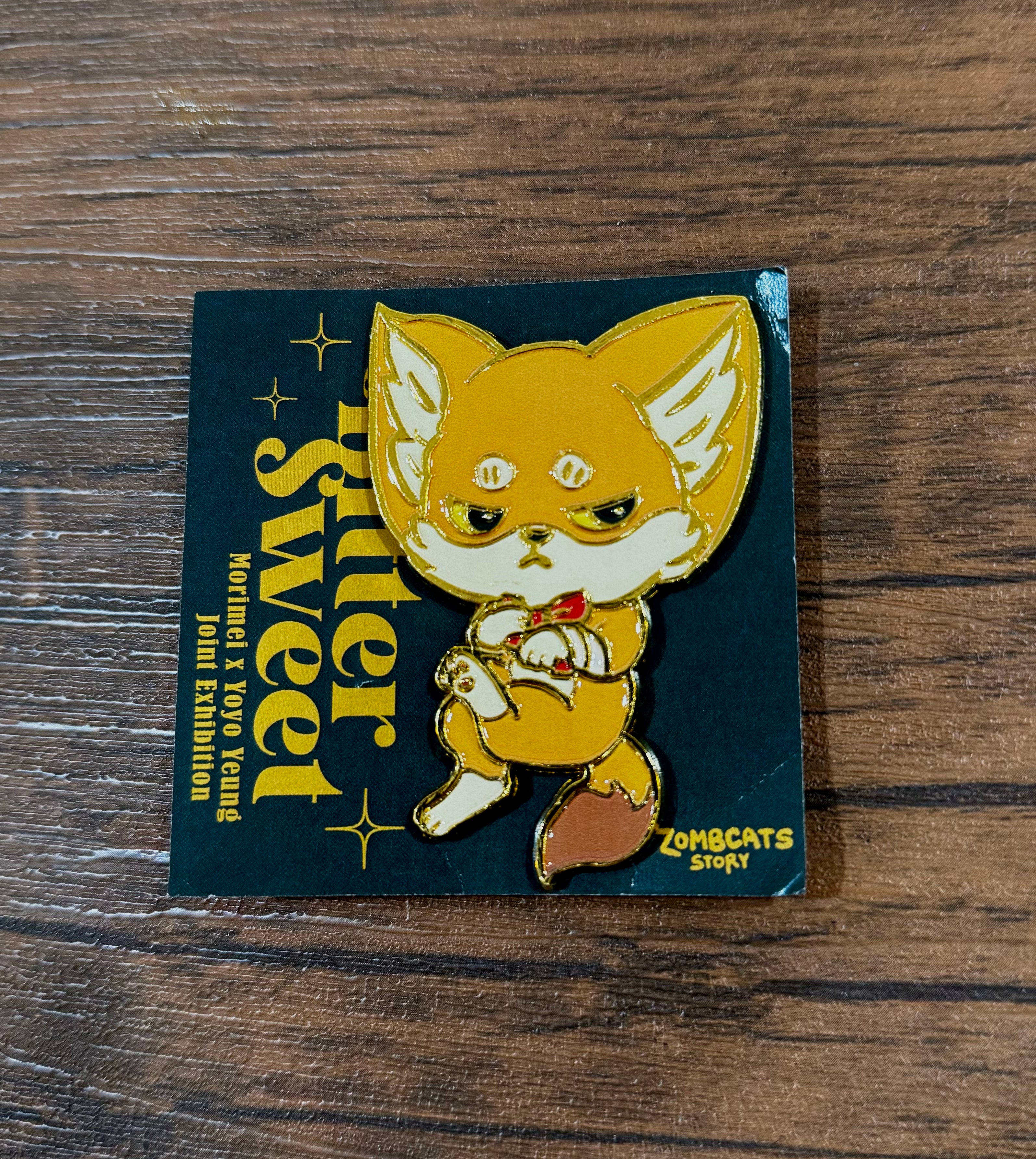 Zombcat x Kenneth Bitter Sweet (Yellow) enamel pin by Morimei x Yoyo Yeung